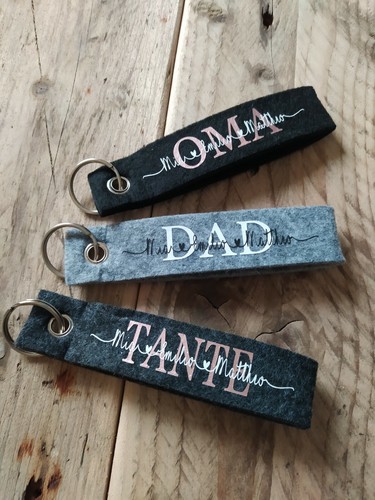 Schlüsselanhänger filz mit - schlüsselanhänger,